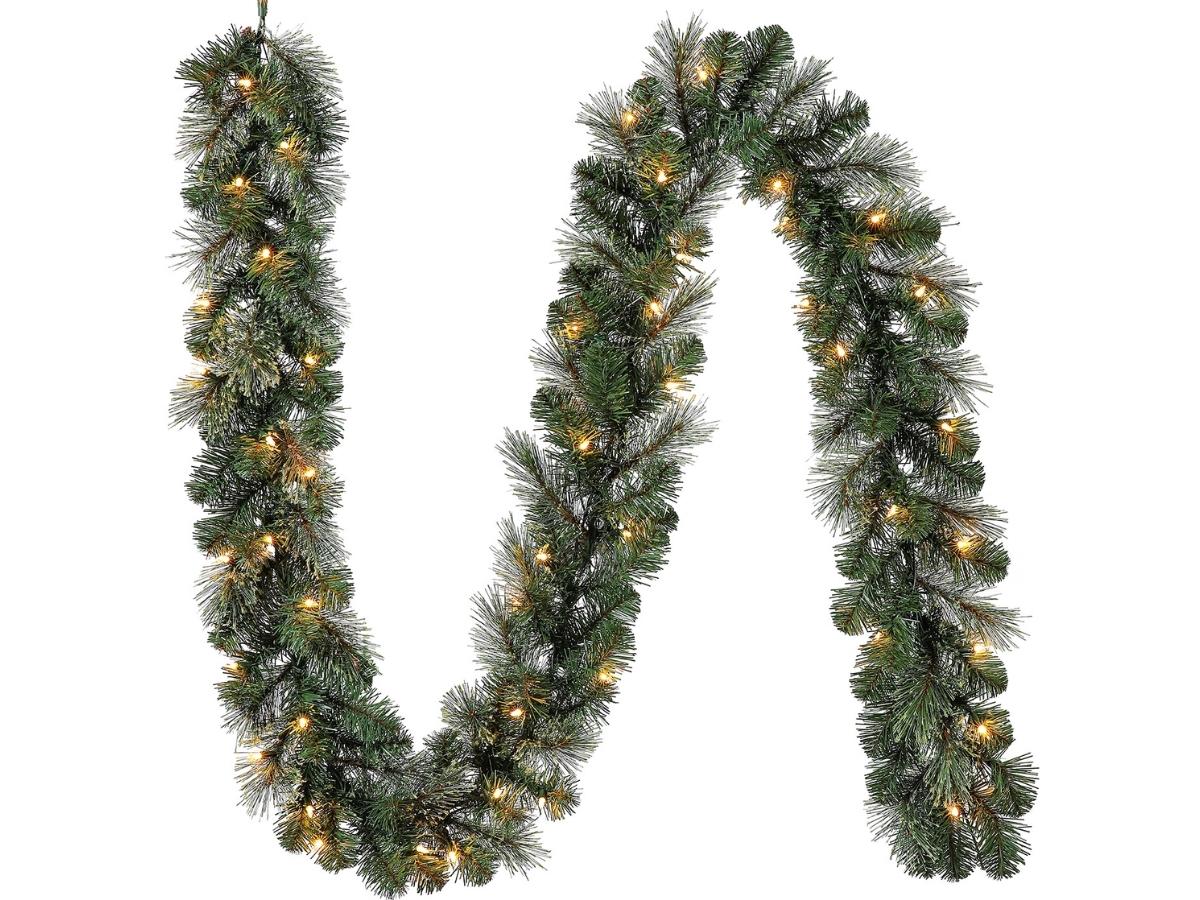Holiday Time Liberty Cashmere Artificial Pre-Lit Spruce Garland
