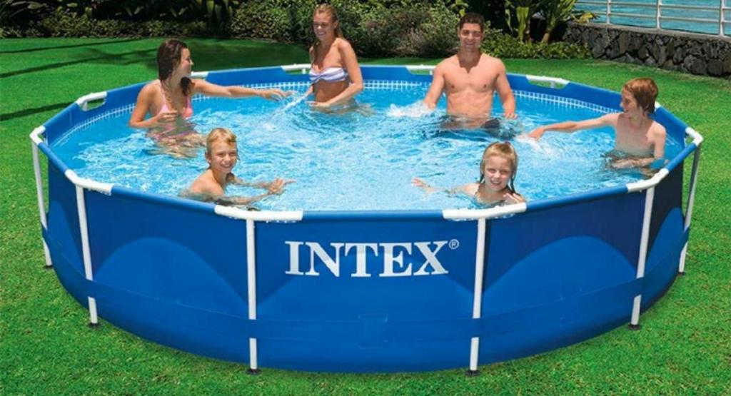 Intex 12' x 30" Metal Frame Above Ground Pool w/ Filter