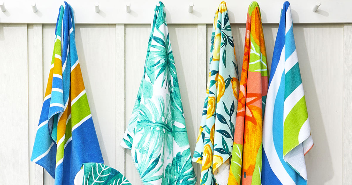 Oversized Cotton Beach Towels Only $6 on JCPenney.com (Regularly $22) | Lots of Fun Designs