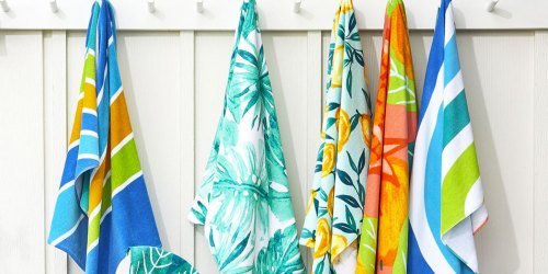 Oversized Cotton Beach Towels Only $6 on JCPenney.com (Regularly $22) | Lots of Fun Designs