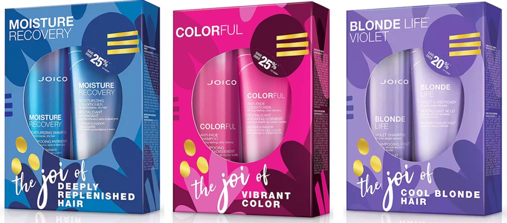 three joico gift sets