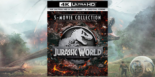 Jurassic World 5-Movie Collection Blu-ray + Digital HD Only $27.99 Shipped on Amazon (Regularly $75)