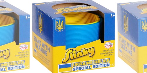 Special Edition Ukraine Relief Slinky Just $4.99 on Amazon | 100% of Profits Supports Ukraine Relief Efforts