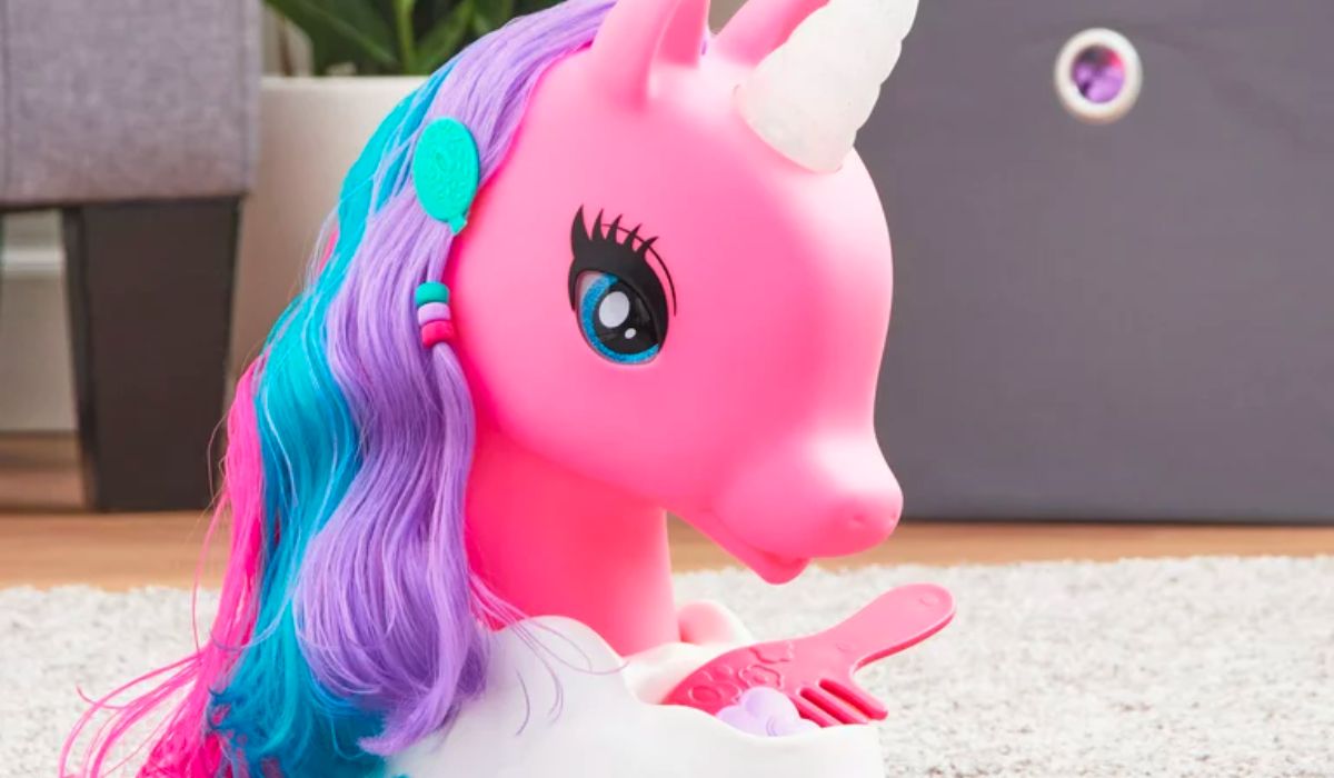 Kid Connection Unicorn Styling Head Toy Play Set