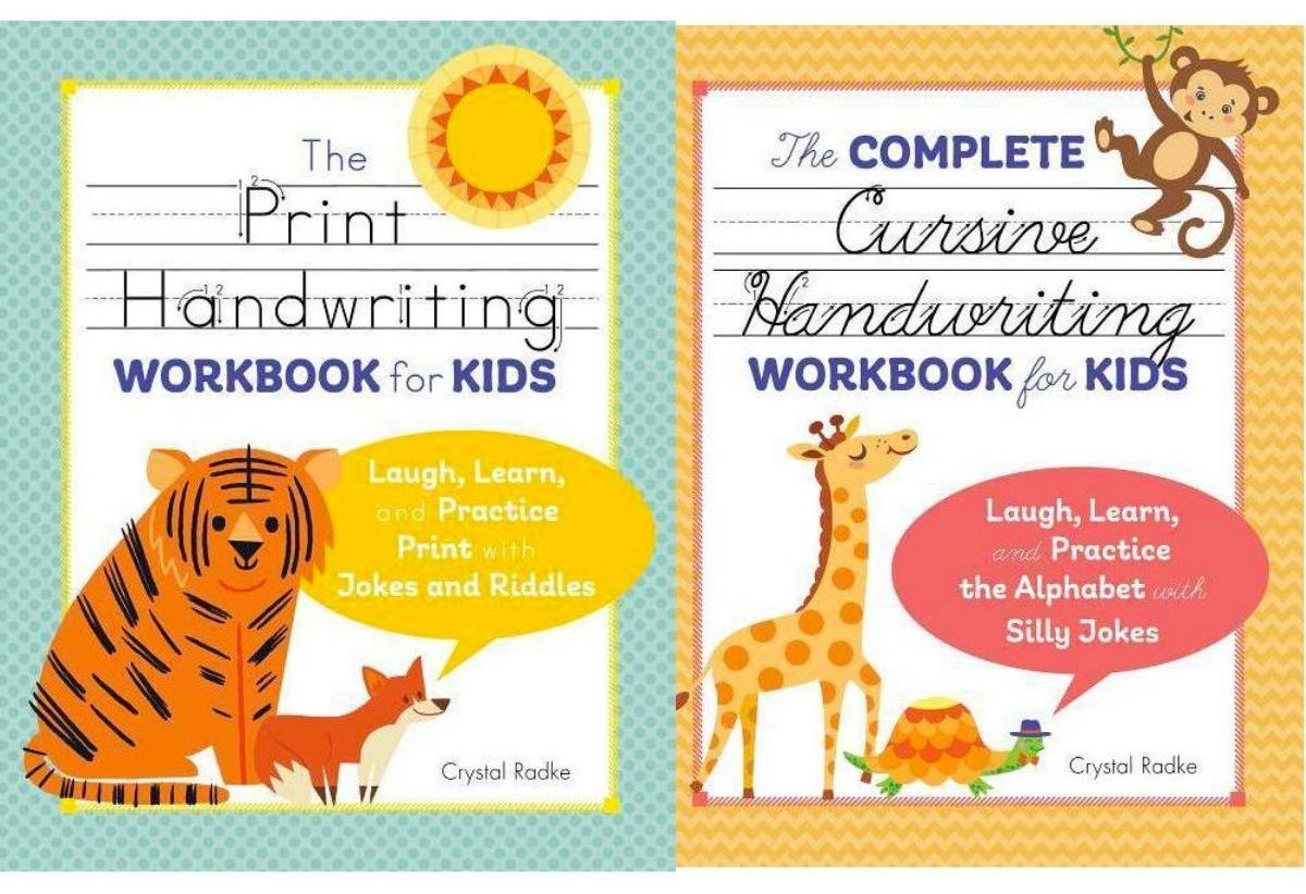 the print and cursive handwriting kids workbooks