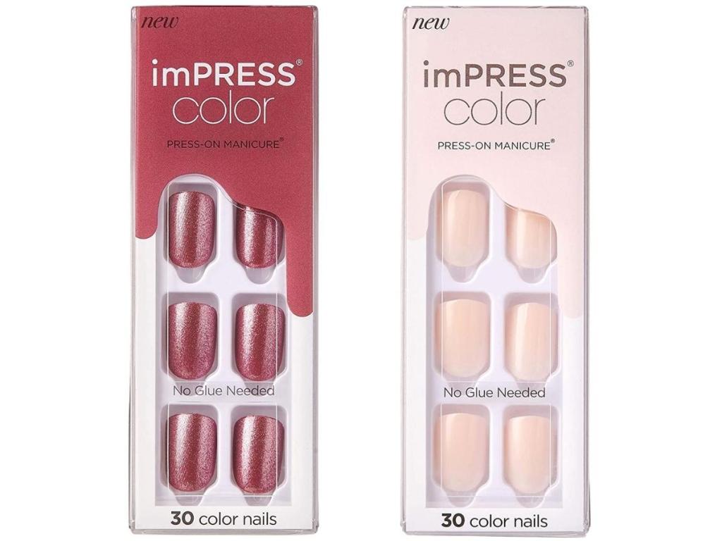 Kiss imPRESS Color Press-On Manicure Gel Nail Kits