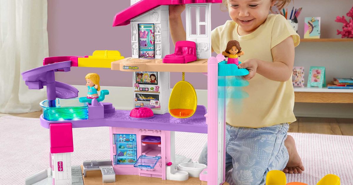 Fisher Price Little People Barbie Little Dreamhouse Interactive Playset