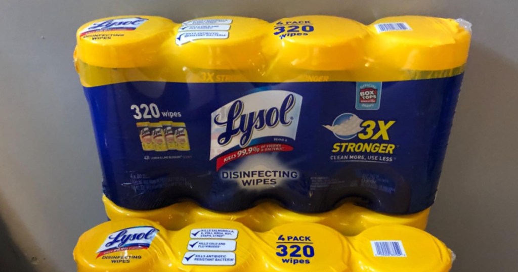 Lysol 4-pack wipes