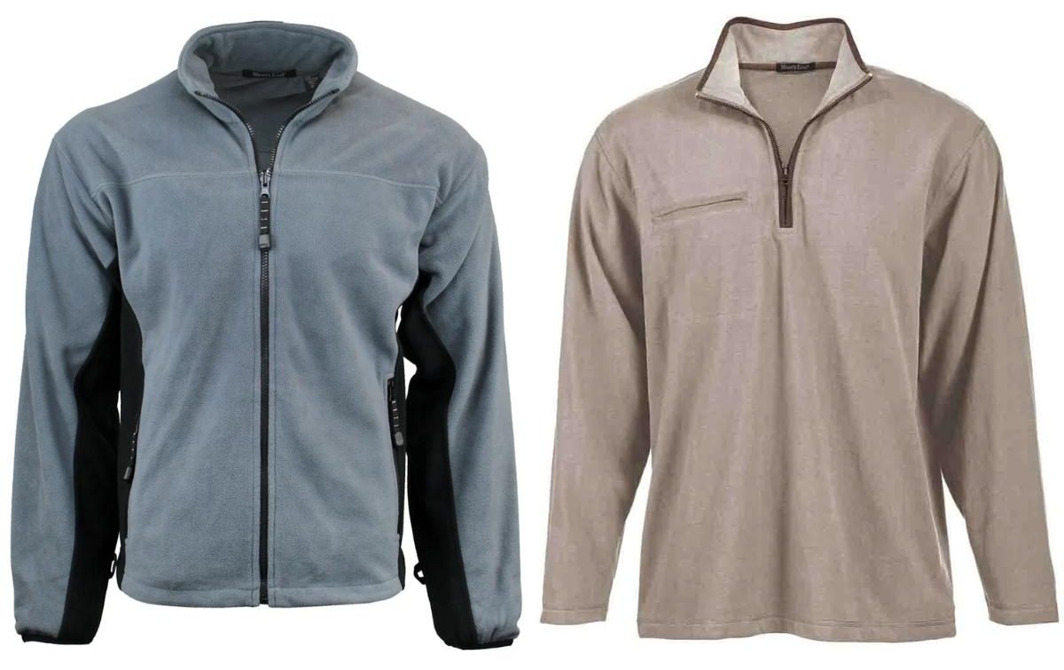 river's end men's microfleece and pullover jackets