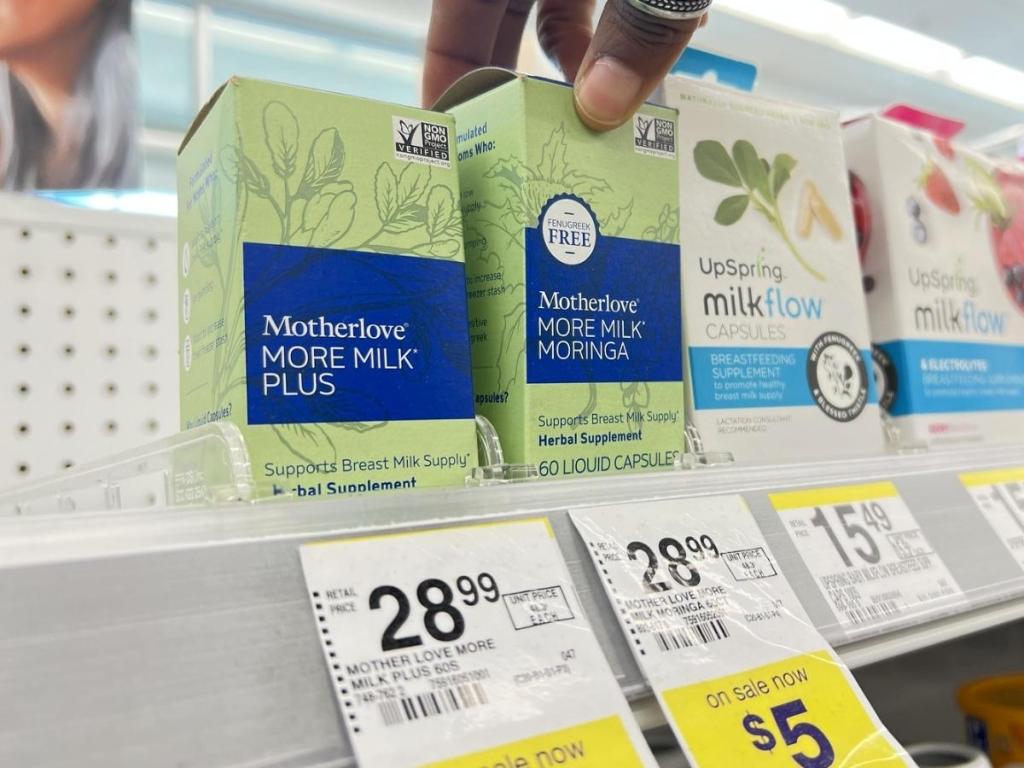 Motherlove More Milk Plus and Moringa supplements