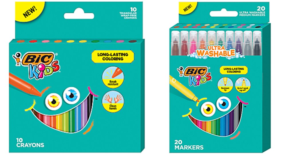 bic kids crayons and markers