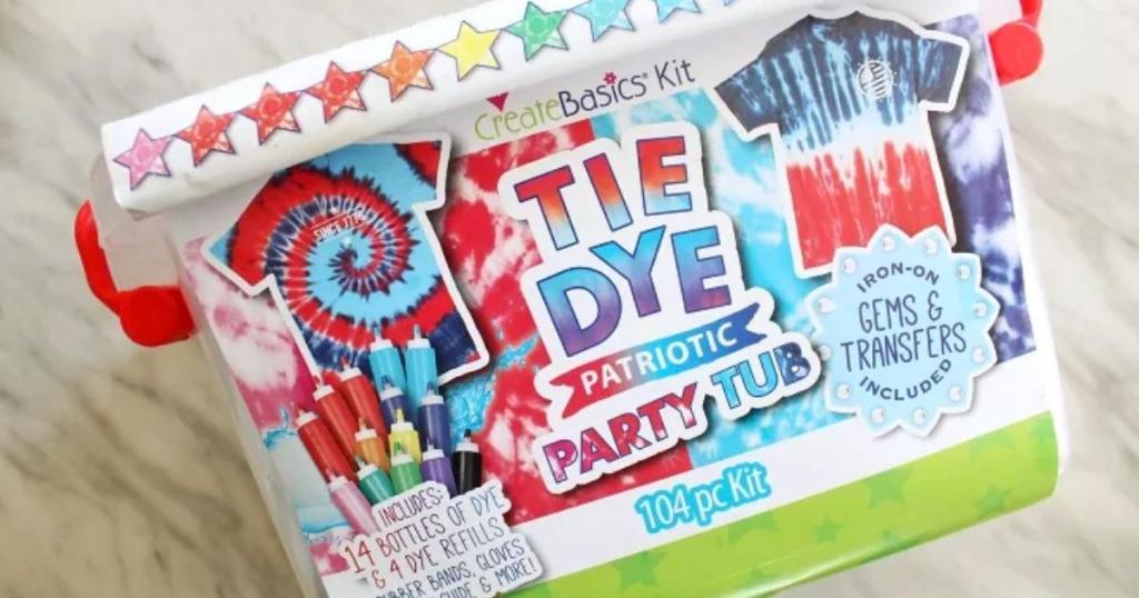 Create Basics Patriotic Tie-Dye Party Tub Kit