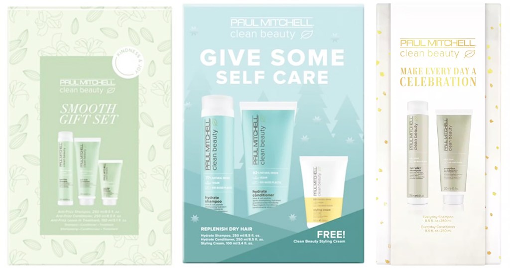 three paul mitchell gift sets