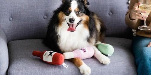 Wine Bottle 3-Piece Dog Toy Set Just $5 on Amazon (Regularly $10)
