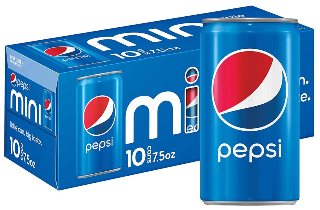 Pepsi Mini Cans 7.5oz 10 Pack