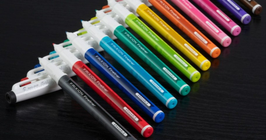 colorful Pilot FriXion Erasable Marker Pens