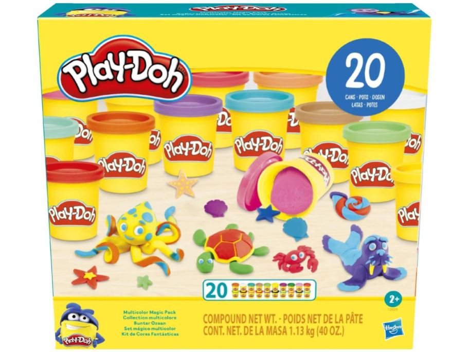 A box of Play-Doh with 20 Colors