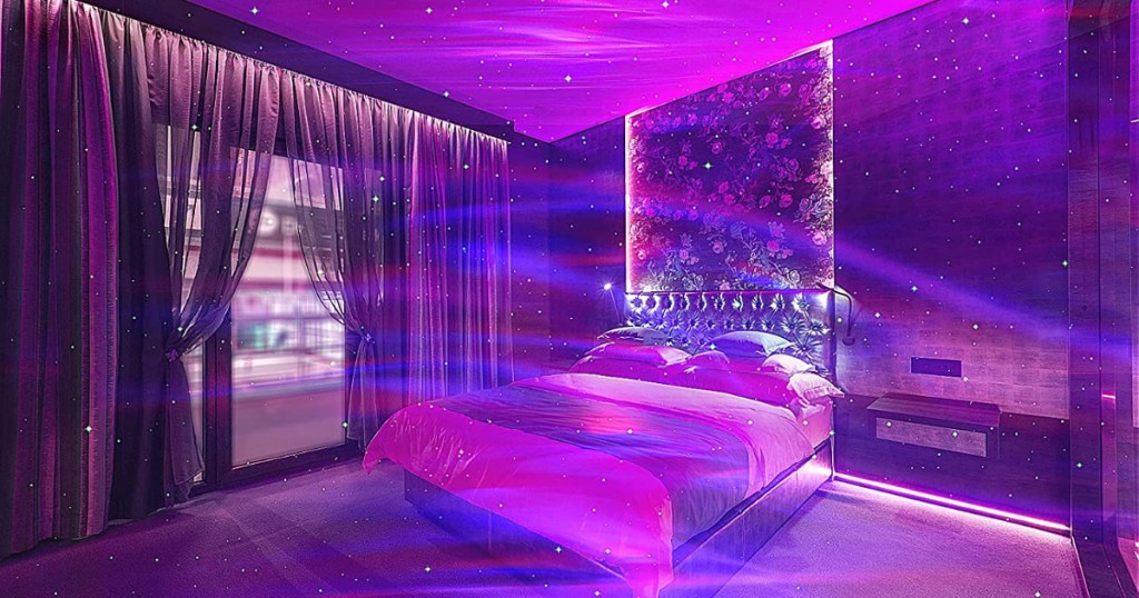 Projector in bedroom
