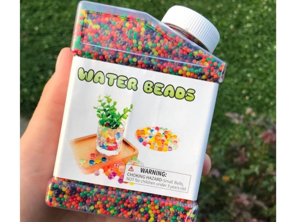 Elongdi Water Beads 50,000-Count Rainbow Mix