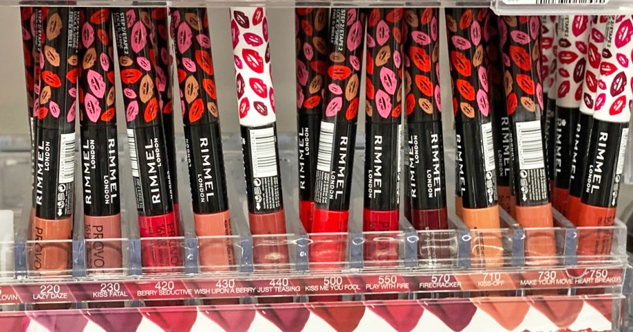 Rimmel Provocalips Lipstick on display in store