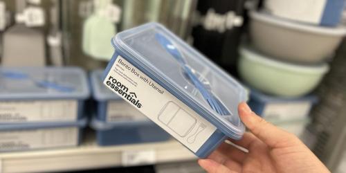 Room Essentials Bento Box With Utensil Only $3 at Target