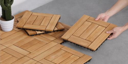 Interlocking Wooden Floor Tiles 27-Count from $79.98 Shipped on Walmart.com (Regularly $100)