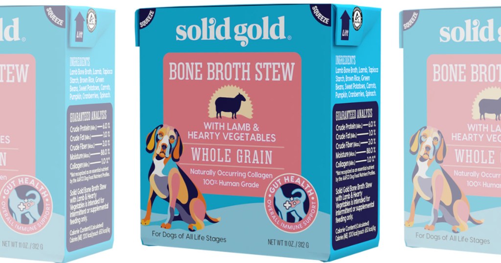 Solid Gold Bone Broth Stew in Package