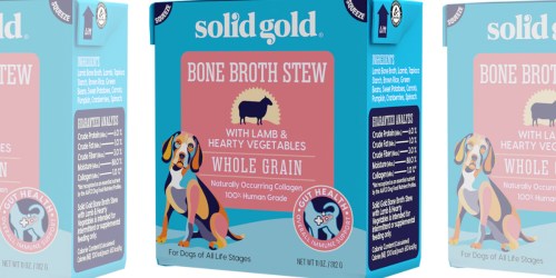 Solid Gold Bone Broth Stew 6-Count Just $11.40 Shipped on Amazon (Regularly $24)