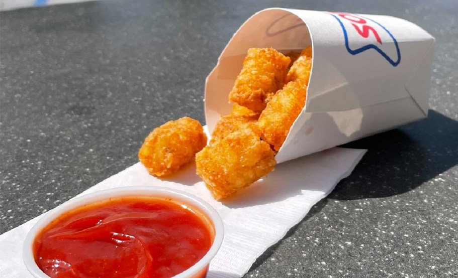 Free Sonic Medium Tots w/ Purchase Through 2/2 = Tots & Mozzarella Sticks for ONLY $1.49!