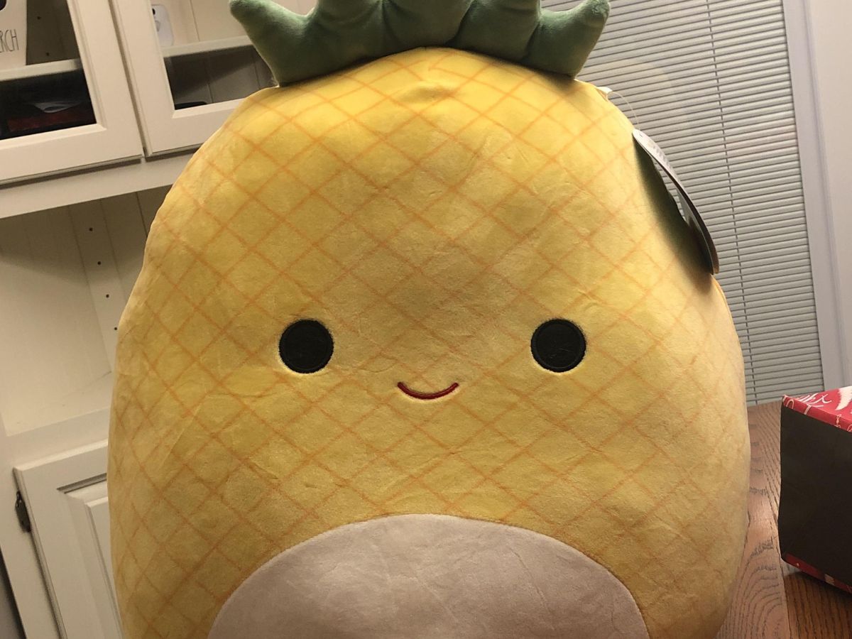 Squishmallow Fruit Maui Pineapple Plush Stuffed Doll Cute Bed Back Pillow Toy 8" 