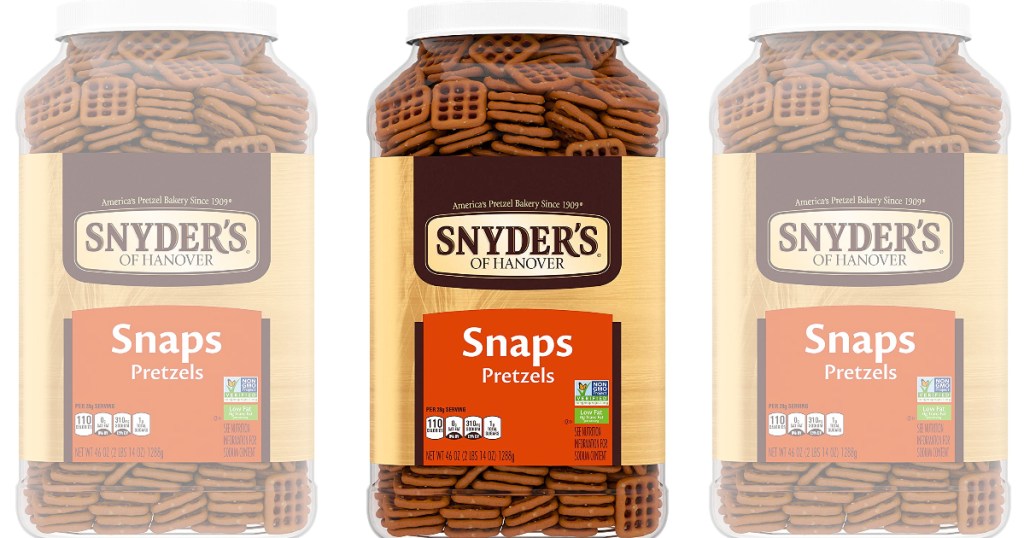 Synder's Pretzels canister