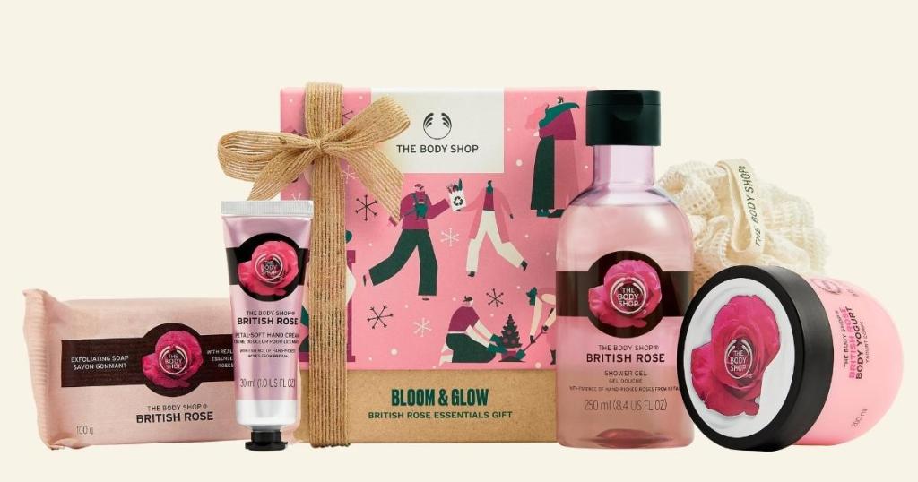 Bloom & Glow British Rose Essentials 5-Piece Gift Set