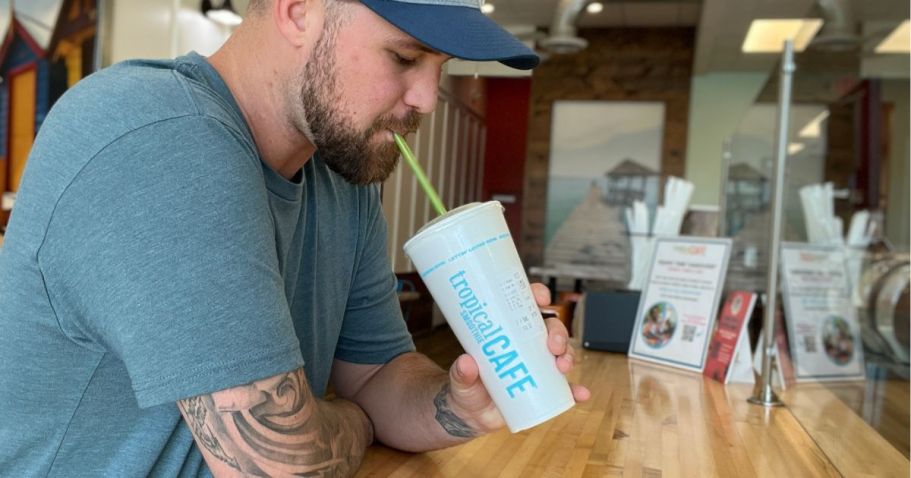 Last Day to Get a FREE Tropical Smoothie w/ Purchase!