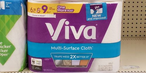 Viva Paper Towels 6-Pack Only $3.59 on Walgreens.com (Regularly $8)