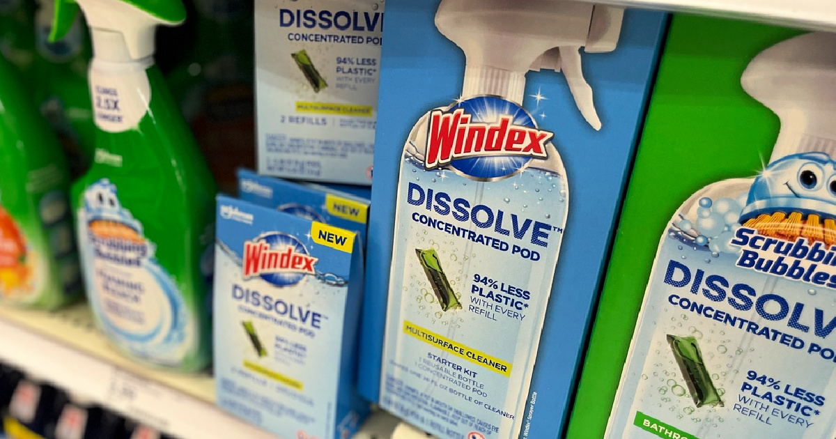 Windex Dissolve Pods Starter Kit Just $8.39 Shipped for  Prime  Members, Includes 3 Refills!