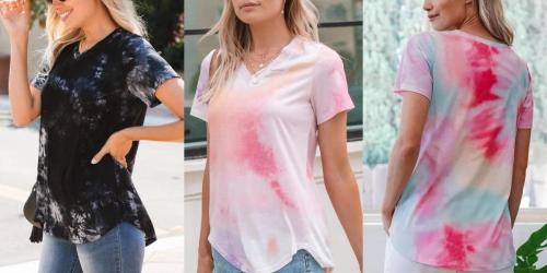 Women’s Tie Dye T-Shirts Only $10.88 Shipped | Choose from 10 Color Options