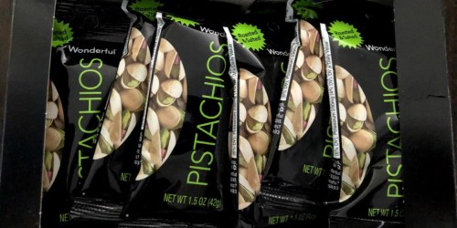 Wonderful Pistachios 24-Count Pack Only $14 Shipped on Amazon (Just 59¢ Per Snack Bag)