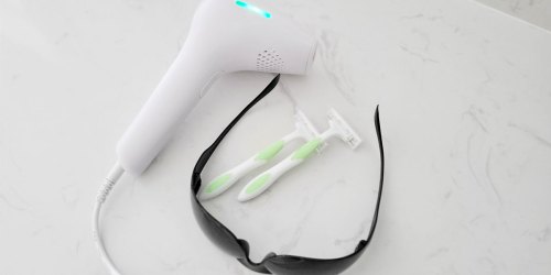 Painless Hair Remover Device Only $65.79 Shipped on Amazon | Includes Eye Protection & 2 Razors