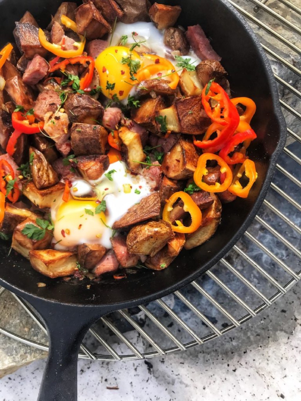 Campfire Cooking - breakfast skillet by Real Life With Dad