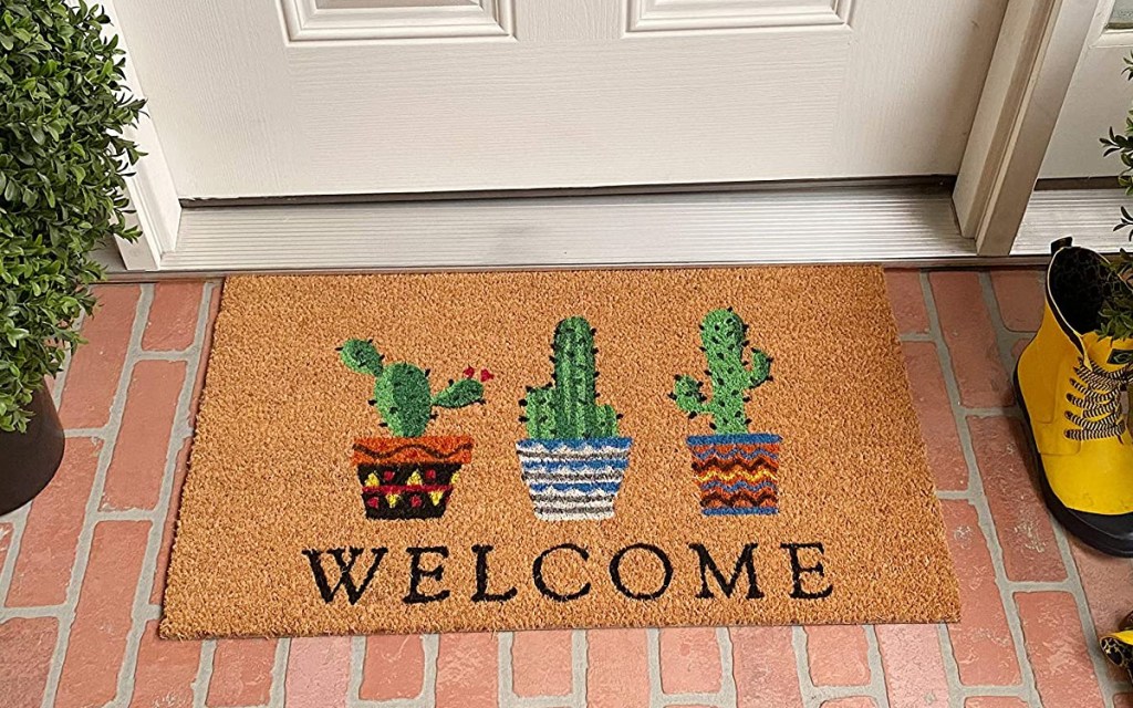 cactus welcome mat
