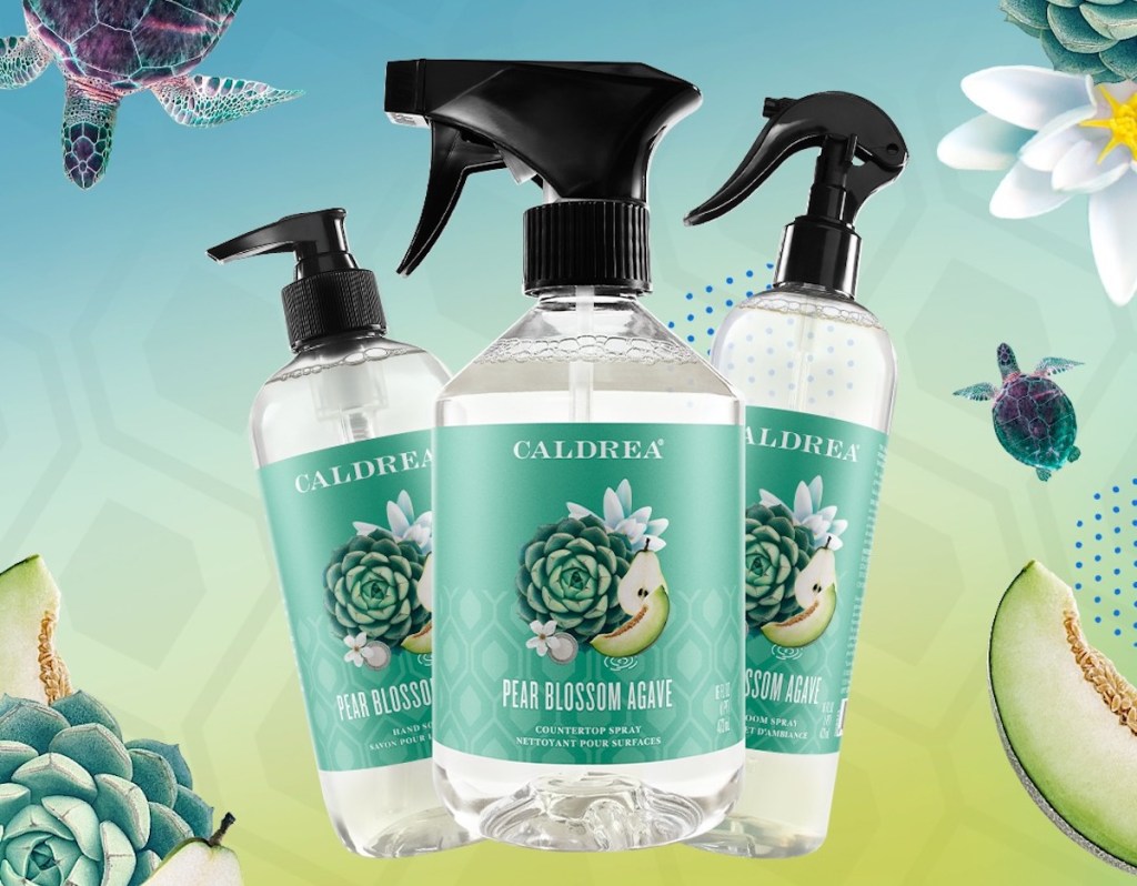 stock photo of caldrea countertop spray and soaps