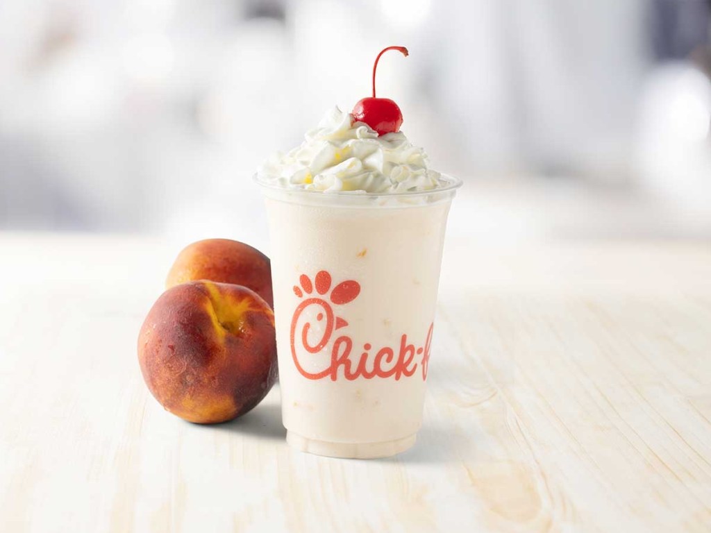 ChickfilA Peach Milkshake & White Peach Sunjoy Return June 12!