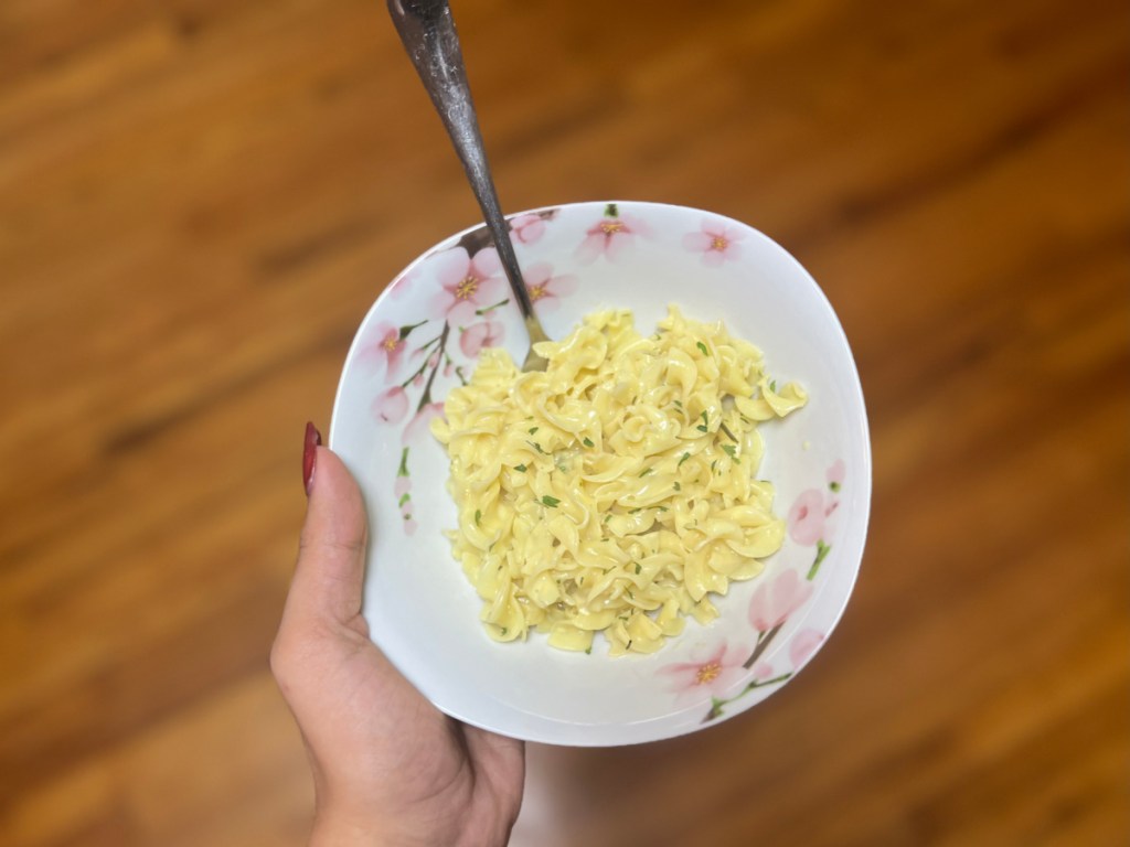 bowl of diet pasta