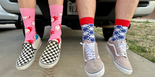 40% Off Happy Socks + Free Shipping | Disney, Retro, Foodie, & More Fun Designs from $3.80 Shipped