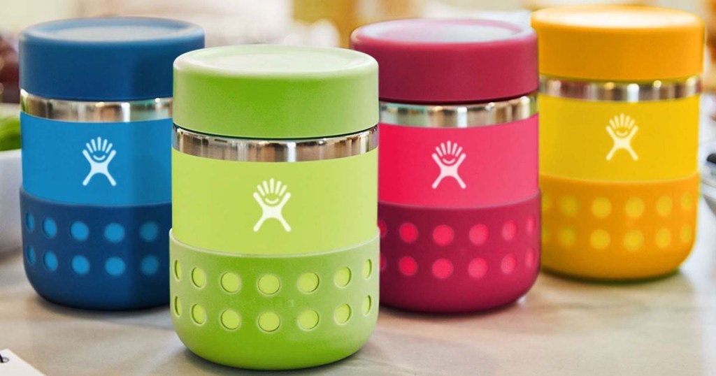 colorful food jars