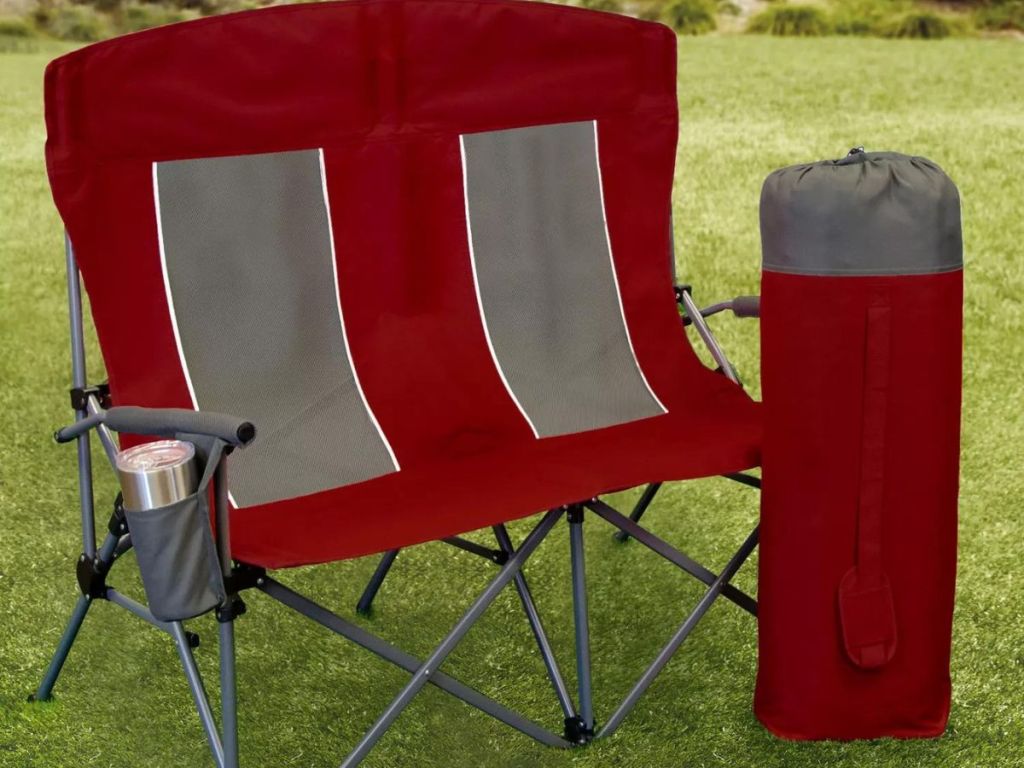 red Member's Mark Oversized Double Hard Arm Chair