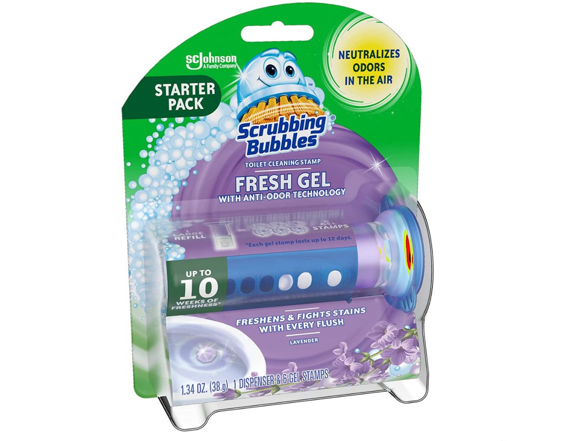 Scrubbing Bubbles Fresh Gel Toilet Bowl Cleaning Stamps Starter Pack