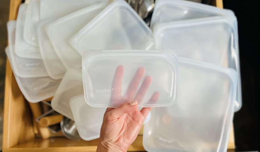 Up to 55% Off Stasher Reusable Silicone Storage Bags for Prime Members (Team Fave for OVER 4 Years!)