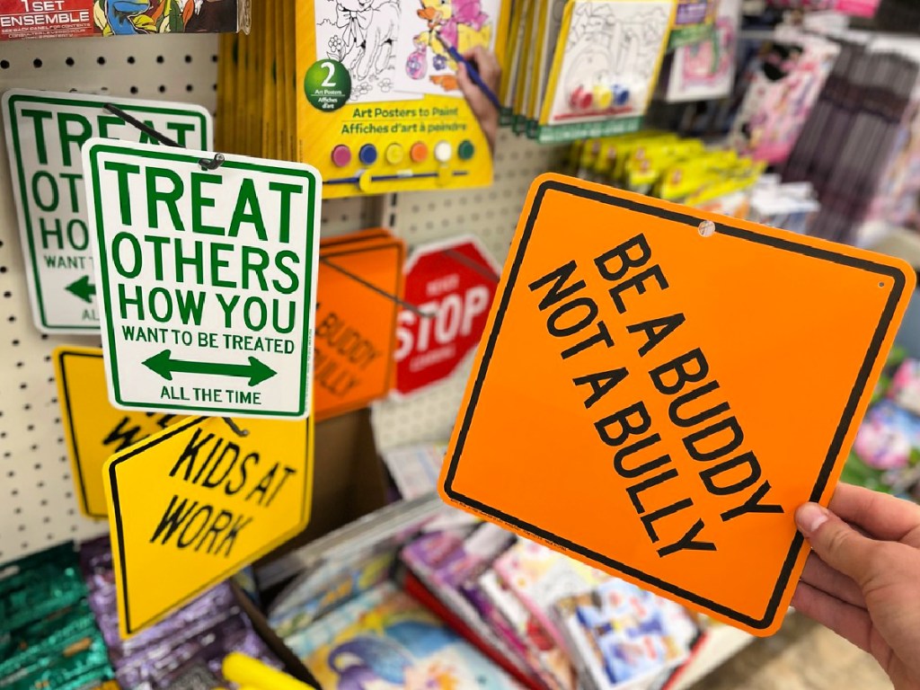 street signs from dollar tree