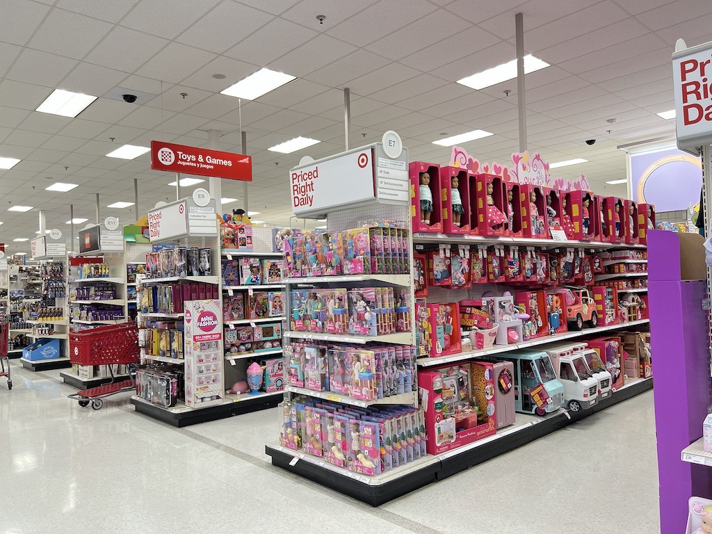 Target toy section